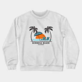 Hermosa Beach California Crewneck Sweatshirt